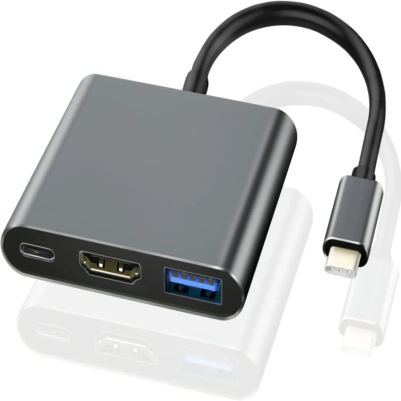 مبدل USB-C به USB-C / USB 3.0 / HDMI 4K مدل Adapter 3 in1