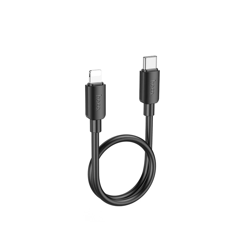 کابل تبدیل USB-C به لایتنینگ هوکو مدل X96 20W طول 0.25 متر